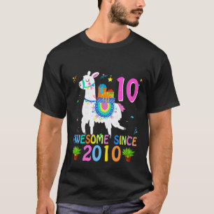 T-shirt Enfants 10 ans Vieille Alpaca Lama Incroyable 2010