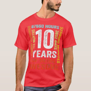T-shirt Enfants 10e anniversaire Cadeau 10 ans Garçons Fil