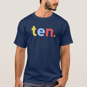 T-shirt Enfants 10E Anniversaire Garçon 10 Ans Dix  10 an