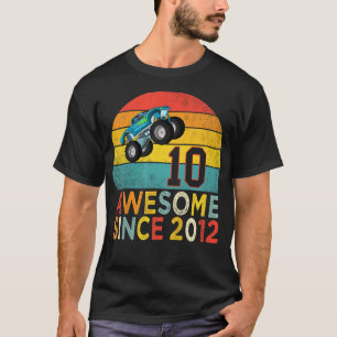 T-shirt Enfants 10e anniversaire Monster Truck Lover 10 an