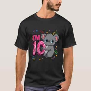 T-shirt Enfants 10ème Anniversaire Chemise Pour Filles Koa