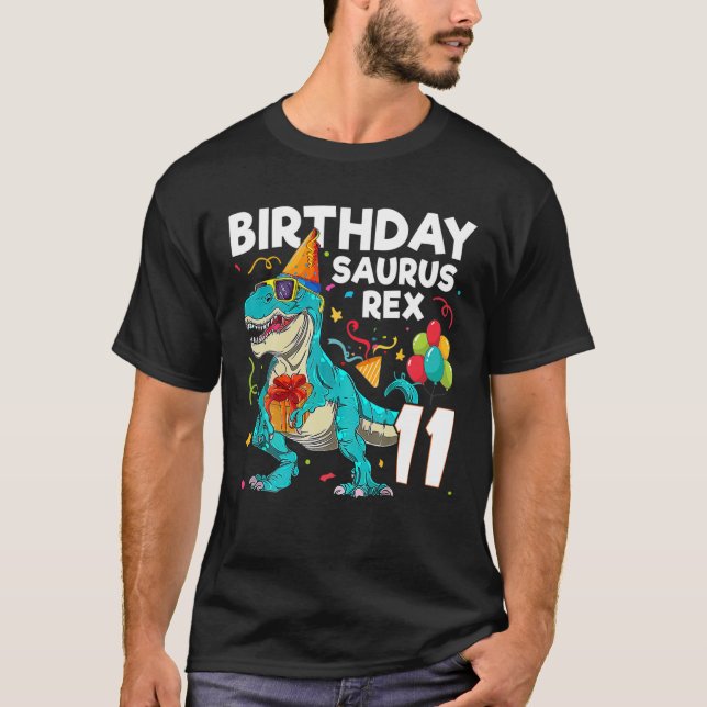 T-shirt Enfants 11 Ans Garçon Et Fille 11E Anniversaire Di (Devant)
