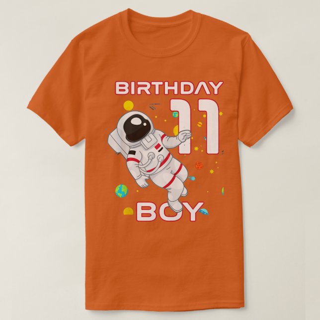 T-shirt Enfants 11e anniversaire Astronaut 11 ans Annivers (Design devant)