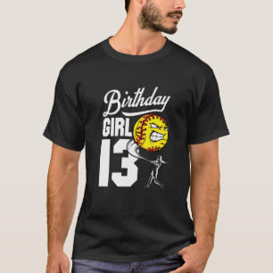 T-shirt Enfants 13 ans Softball Anniversaire Thème 13T