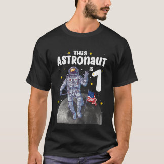 T-shirt Enfants 1 an Cet astronaute est le 1er anniversair