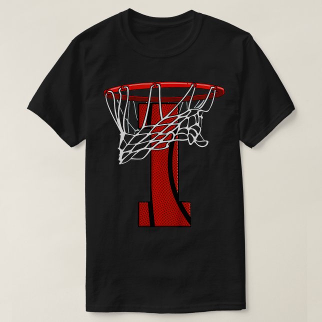 T-shirt Enfants 1er Basketball Anniversaire Basketball et  (Design devant)