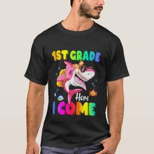 T-shirt Enfants 1ère Année Je Viens Sac À Dos De Requin Re