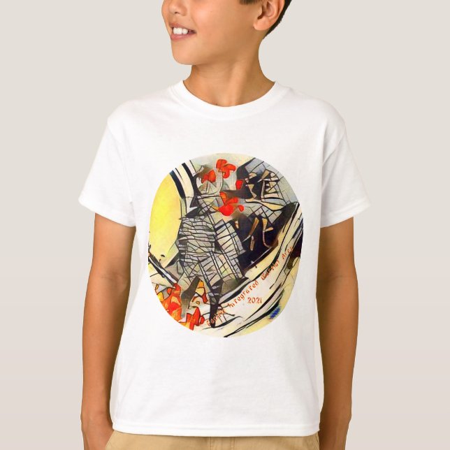 T-shirt enfants 2021 Fire Samurai PIMA (Devant)