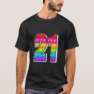 T-shirt Enfants 21 Plus Mignon Numéro De Capitale Alphabet
