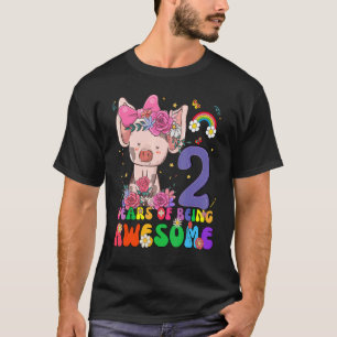 T-shirt Enfants 2 ans Ados 2e anniversaire Garçons Filles