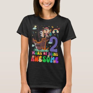 T-shirt Enfants 2 ans Ados garçons filles pirates chien 2e