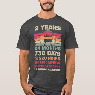 T-shirt Enfants 2 ans Camion d'incendie Anniversaire Deuxi