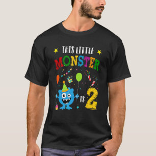 T-shirt Enfants 2 ans Ce petit monstre est 2ème anniversai