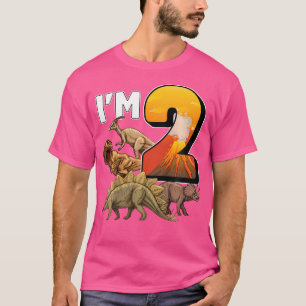 T-shirt Enfants 2 Ans Dinosaures Anniversaire 2E Partie Pa