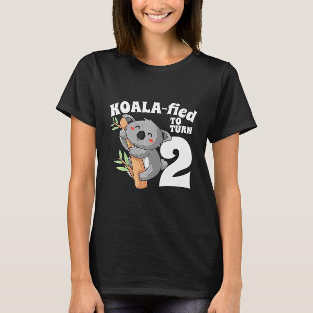 T-shirt Enfants 2 ans Koala Anniversaire Koalafied Fille M (Devant)