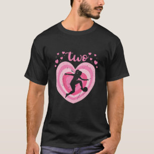 T-shirt Enfants 2 Ans Mignonne Football Anniversaire Fille
