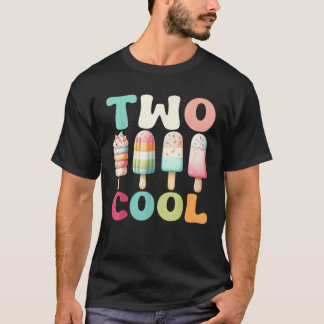 T-shirt Enfants 2 ans Trop Cool Popsicles Deuxième anniver
