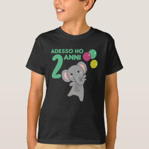 T-shirt Enfants 2. Eléphant d'anniversaire 2 ans