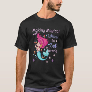 T-shirt Enfants 2e année Sirène faisant des vagues magique