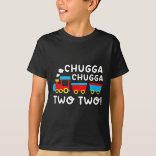 T-shirt Enfants 2e anniversaire Boy Train Chugga Chugga De