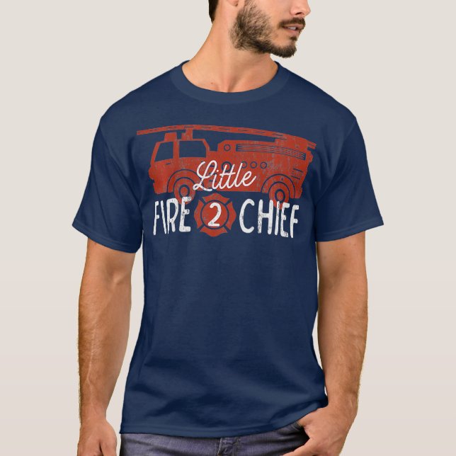 T-shirt Enfants 2e anniversaire Firetruck Boys 2 an old (Devant)