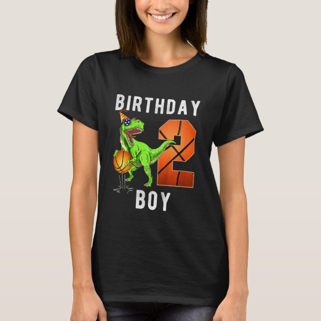 T-shirt Enfants 2e anniversaire pour garçon Basketball 2 a (Devant)