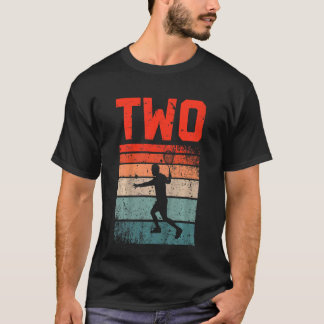 T-shirt Enfants 2e anniversaire Retro Tennis 2 ans Garçon