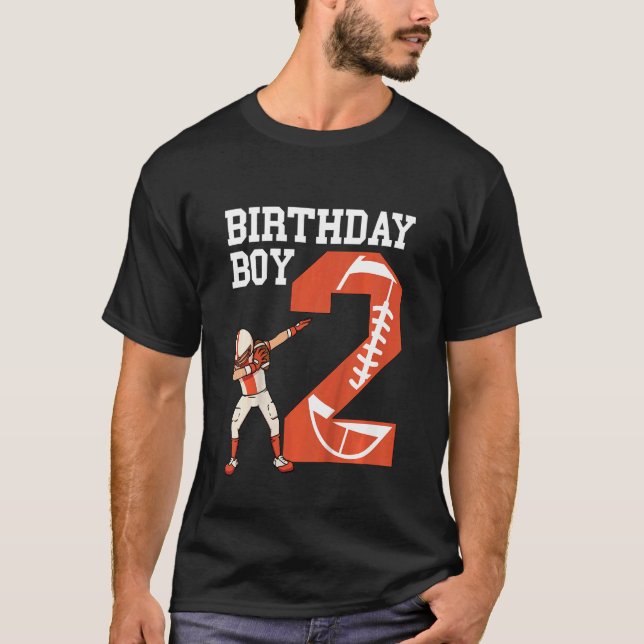 T-shirt Enfants 2e Football Anniversaire 2 ans Football (Devant)