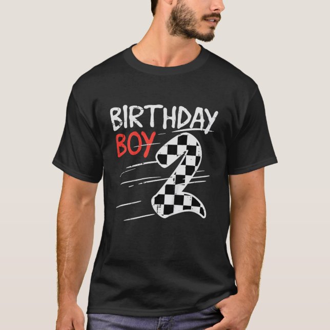 T-shirt Enfants 2ème Anniversaire Racing Anniversaire Garç (Devant)