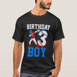 T-shirt Enfants 3 ans Baseball Thème 3ème anniversaire Par