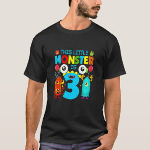 T-shirt Enfants 3 ans Cadeaux Ce petit monstre est 3e B