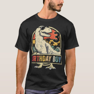 T-shirt Enfants 3 Ans Chemise 3E Anniversaire Garçon T Rex