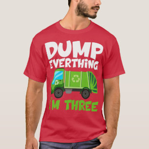 T-shirt Enfants 3 ans Garbage Truck 3e anniversaire Enfant