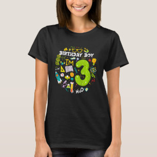 T-shirt Enfants 3 ans Garçon Scientifique 3e anniversaire
