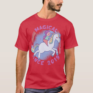 T-shirt Enfants 3 ans Jeune fille Cheval Amour 3e annivers