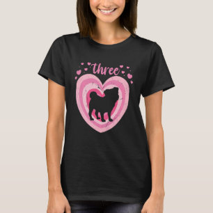 T-shirt Enfants 3 ans mignonne chien Anniversaire fille 3e