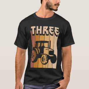 T-shirt Enfants 3 ans Tracteur Anniversaire Garçon Fille 3