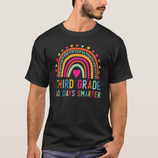T-shirt Enfants 3e année 100 Jours Arc-en-ciel intelligent