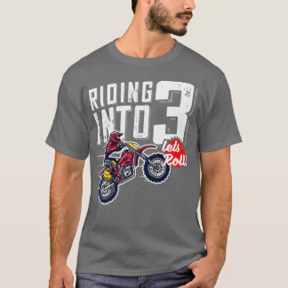 T-shirt Enfants 3e anniversaire Croix Moteur Dirt Bike Ann