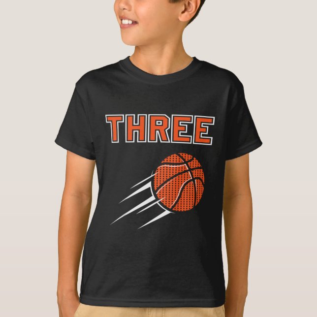 T-shirt Enfants 3e anniversaire de la partie de basket Jer (Devant)