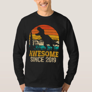 T-shirt Enfants 3e anniversaire garçon Dinosaur Trex 3 ans