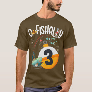 T-shirt Enfants 3e Anniversaire Thème De Pêche Pour Garçon