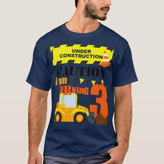 T-shirt Enfants 3e camionnette Thématique Anniversaire Exc (Devant)