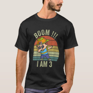 T-shirt Enfants 3ème anniversaire Boy Boom Iu2019m 3 ans B