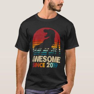 T-shirt Enfants 3ème anniversaire Dinosaur Rex Awesome 201