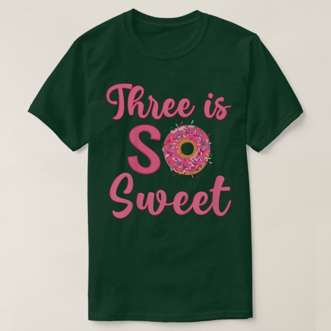 T-shirt Enfants 3ème Donut Anniversaire fête Trois ans Swe (Design devant)