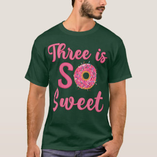 T-shirt Enfants 3ème Donut Anniversaire fête Trois ans Swe