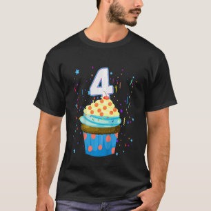 T-shirt Enfants 4 ans C'est mon 4e anniversaire Sweet Cupc