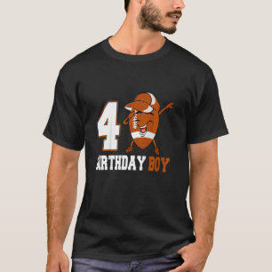 T-shirt Enfants 4 ans Dabbing Football 4e anniversaire gar
