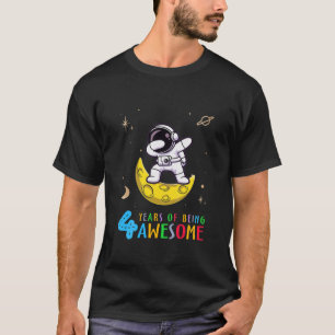 T-shirt Enfants 4 Ans D'Être Un Astronaute Dabbing Génial